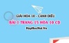 Giải bài 1 trang 15 Hóa 10 Cánh Diều SGK